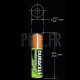 Piles LR03 DURACELL rechargeables AAA 800 mAh