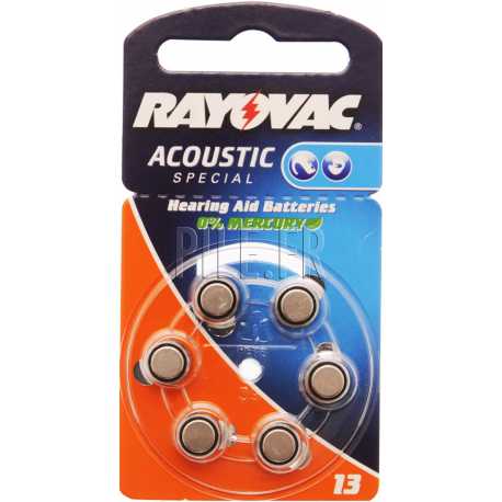 Piles auditives RAYOVAC 13