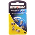 Piles RAYOVAC 10 / PR70 Jaune