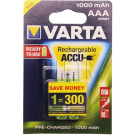 Piles LR03 AAA rechargeables Varta 1000 mAh