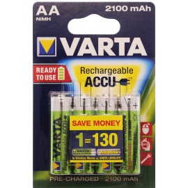 Piles LR6 AA rechargeables Varta 2100 mAh