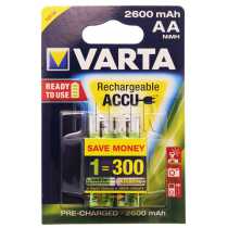 Piles LR6 AA Varta rechargeables 2600 mAh