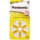 Piles auditives PR10 Panasonic