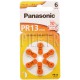 Piles auditives PR13 Panasonic