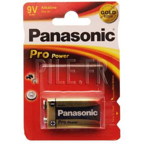 Pile 6LR61 9V Panasonic Pro Power