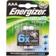 Piles rechargeables LR03 AAA 800mAh Energizer