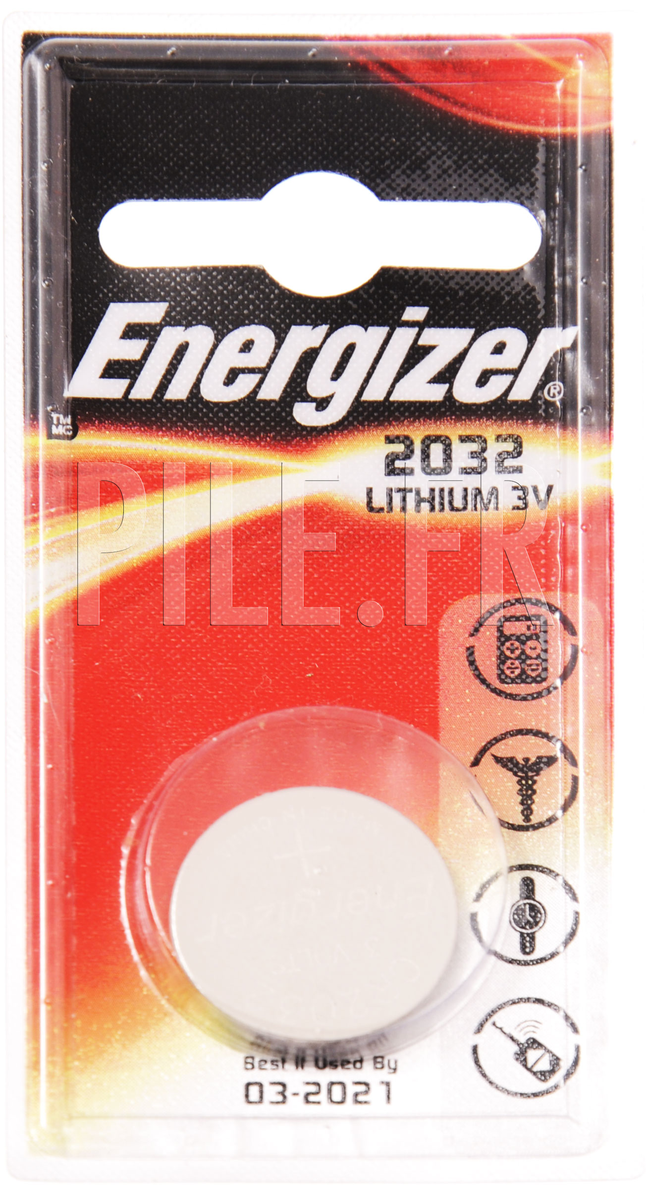 Pile CR2032 Energizer Lot de 6 piles CR2032 Lithium 3 Volts - Pile bouton  235 mAh - Date de péremption 2031 - Piles - Achat & prix