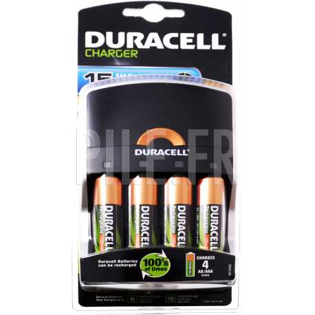 Chargeur pile 5 minutes + 4xLR6 Duracell