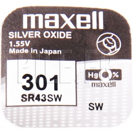 Pile 301 SR43SW Maxell