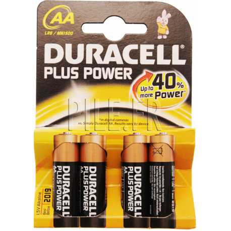 Piles LR6 AA AM3 DURACELL Plus Power