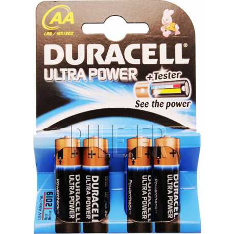 Piles LR6 AA DURACELL Ultra Power