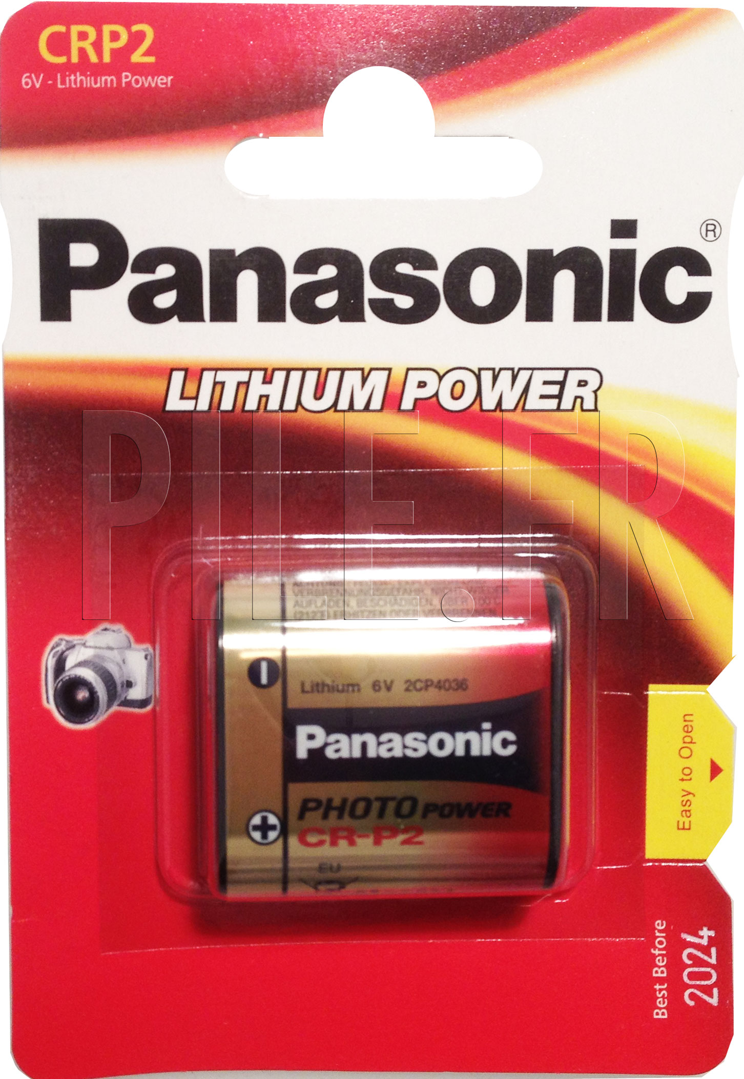 Pile CRP2 Panasonic lithium 6 volts