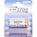 Piles LR6 AA rechargeables Sanyo 2700mAh