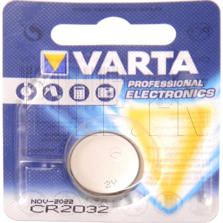 6032201501, Pile bouton CR2032 Varta, 3V, 20mm