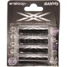 Piles LR6 AA rechargeables Sanyo 2450mAh