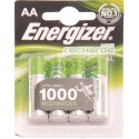 Piles LR6 AA Energizer rechargeables 1300mAh