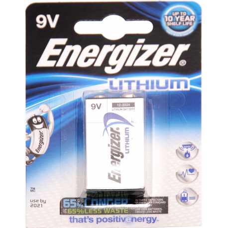 Pile 9V (6LR61) lithium Energizer