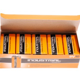 10 Piles 9V / 6LR61 Industrial by Duracell