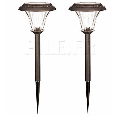 2 lampes solaires 5 lumens GL002NP2DU Duracell