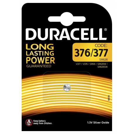 Pile D 376 / 377 / SR66 / SR626 Duracell