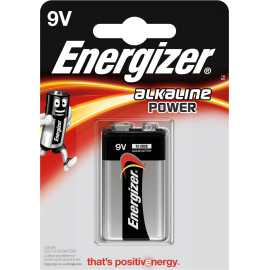 Pile 9V (6LR61) Energizer Alkaline Power