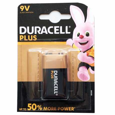 Pile 9V Duracell Plus