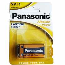 Pile 9V (6LR61) Panasonic Alcaline Power