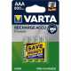Piles LR03 AAA rechargeables Varta 800 mAh