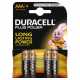 Piles LR03 AAA DURACELL Plus Power 