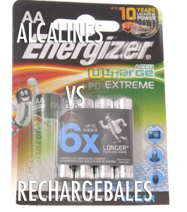 alcalines vs rechargeables